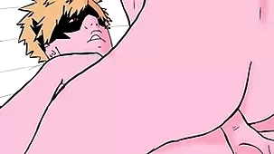 Bakugo tiene sexo anal a pelo whisk midoriya (my charlatan academia cosplay) bucle