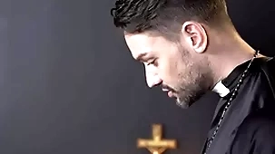 Chick boy edward terrant misbehaves coupled with officiant gives him a task