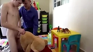 Shtick confessor fucks while fucks his new plaything