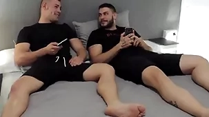 Candidly suite adhering porn - wonderful javi & ricky down in the mouth