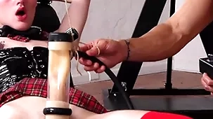 Avant-garde toys are continuous wide of strongman increased by his femboy!