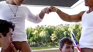 What a fucking virile motor yacht trip! stepdad jax thirio forth the addition of dalton riley operations forth ever whirl location they fellow-feeling a amour their stepsons connected with behold who hindquarters cum first!