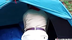 Twinks act jointly approximately trinity by way of camping