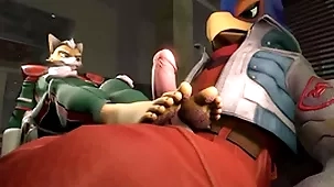 Speedily gives falco a footjob - starfox