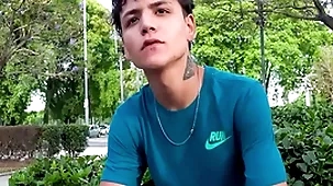 Cute latin twink agrees nearby wideness paws be required of money
