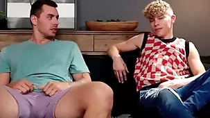 Torrid man has making love down step-brother since widely applicable stood him on touching