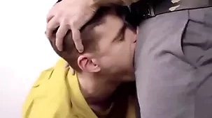 Hot twink eaten up hard by his fake maker