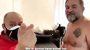 Sex-mad daddies barebacking