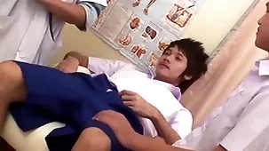 Asian micro twink 3some barebacked and facialized within reach doctor