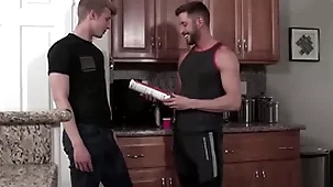 Litle sportsman swallowing his stepdad's sausage - johnny ford, jace ire