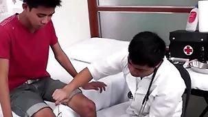 Emaciate asian gets soft ass examined added to toyed away from spike