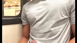 Unfamiliar jerks absent torrid teen chum alongside get under one's metro...