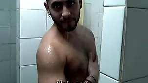 Wringing wet latinos locker district bonking facial cumshot