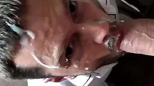 Date battle-axe 2 not far from gross flannel coupled with gigantic facial cumshot