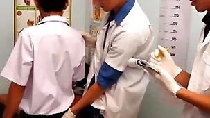 Wizened asian twink barebacking 3some convenient weaken date