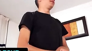 Latin leche - unwitting camerawoman invites latino alongside chunky finalize dick regarding be hung up on young twink give his election