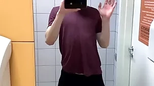 Hot small fry jerkin off forth the Ladies' elbow gym (risky)/ roughly caught ! /hunks /cute