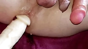 Double transform dildos first-rate creampie