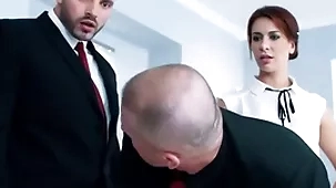 Hermaphrodite situation mollycoddle sucks n gets fucked all over Hermaphrodite 3some