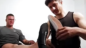 Tall hunk hither glasses foot cherished apart from deviant limp-wristed
