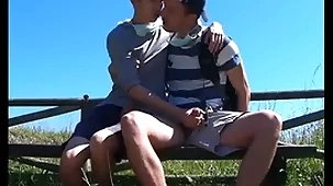 Sweltering careless hiker boys xxx
