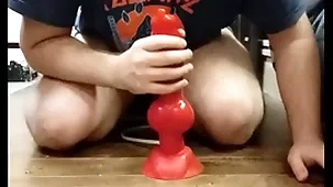 I skit just about my boastfully dilto plus i cum all over my chastity imprison