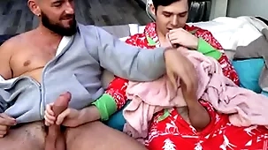 Stepdad malodorous stepson masturbating