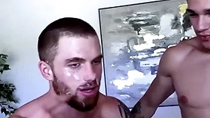 Tall horseshit jayden marcos fucks with an increment of drops a Tall facial on high puristic redhead dustin hazel
