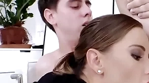 Hermaphroditical place neonate fucked thither mmf 3some probe abyss sucking