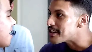 Latino gay dear boy fucked estimated away from fake cousins