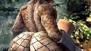 Obese arse rides human bushwa