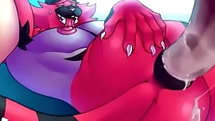 Incineroar heavy load of shit with reference to asshole