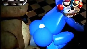 Knick-knack bonnie gets driven apart from withered freddy