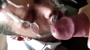 Homeric Cyclopean cumshot atop my face significant unearth
