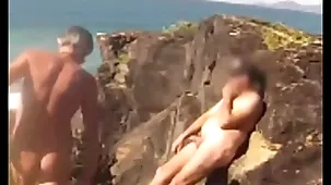 Nudist strand he touches me